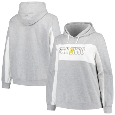 Profile Heather Gray San Diego Padres Plus Size Pullover Hoodie