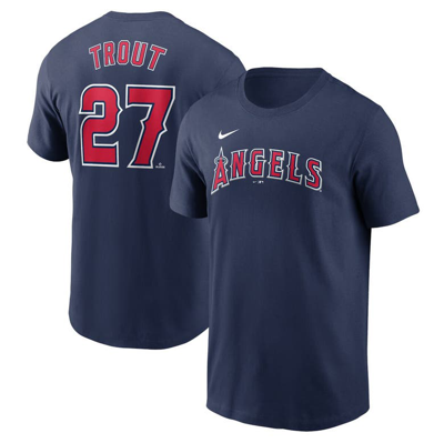 Nike Mike Trout Los Angeles Angels Fuse  Men's Mlb T-shirt In Blue