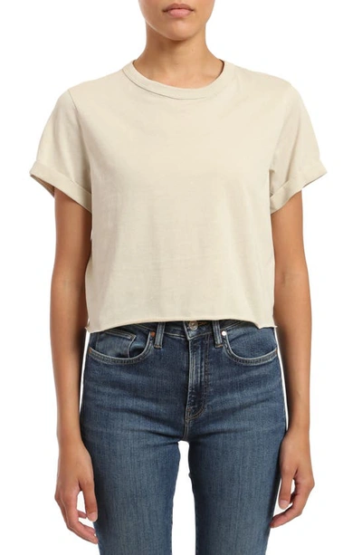 Mavi Jeans Raw Hem Crop T-shirt In Moonstruck