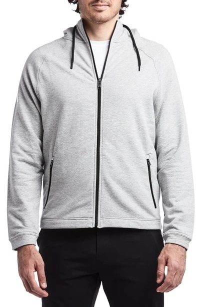 Public Rec Men's Mid-weight French Terry Full-zip Jacket In Heather Silver Spoon