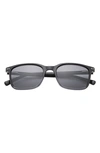 Ted Baker 53mm Polarized Square Sunglasses In Black