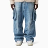 1989 Studio Acid Wash Effect Baggy Fit Cargo Jeans 25cm In Blue