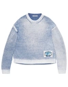 Acne Studios Textured Knit Sweater With Gradient Effect In Blue