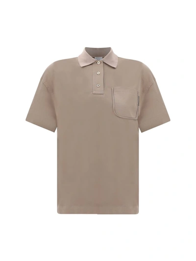 Brunello Cucinelli Polo Shirt In Brown