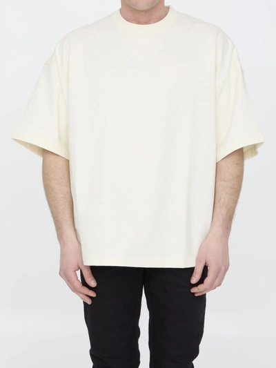 Bottega Veneta Cotton T-shirt In Cream
