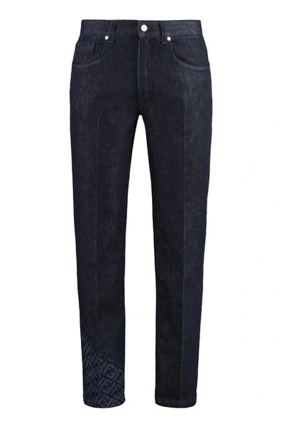 FENDI FENDI REGULAR-FIT COTTON JEANS