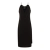 Givenchy Viscose Dress With Embellished Neckline And Draped Detailing In Black