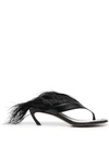 Lanvin Black Talon Swing Heels In Black