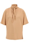 LEMAIRE LEMAIRE "FOULARD COLLAR T-SHIRT WITH