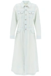 Mm6 Maison Margiela Lightweight Denim Coat In Blue