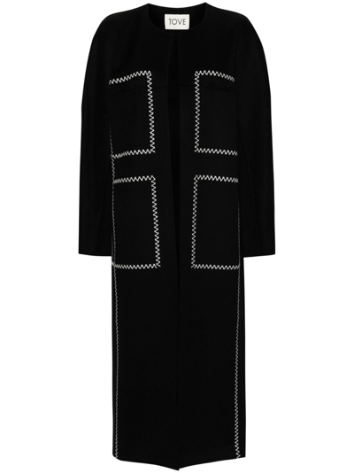 TOVE NOELLE FELTED LONG COAT - WOMEN'S - POLYESTER/WOOL/VISCOSE