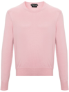 TOM FORD PINK CREW NECK COTTON SWEATER