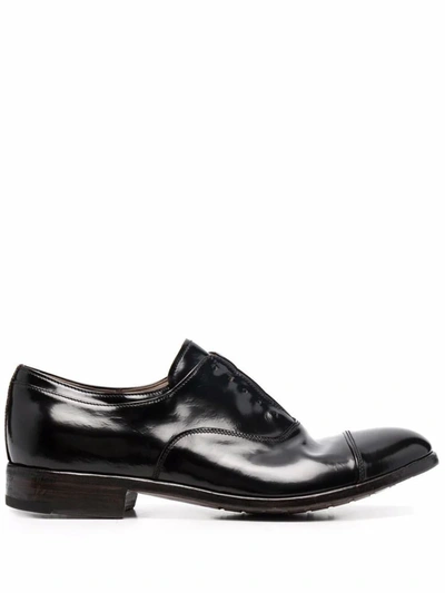Premiata Luce Brass Lace Up Shoes In Black