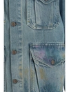 R13 Oversize Denim Trucker Jacket In Warren Blue