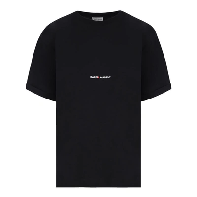 Saint Laurent T-shirts And Polos Black