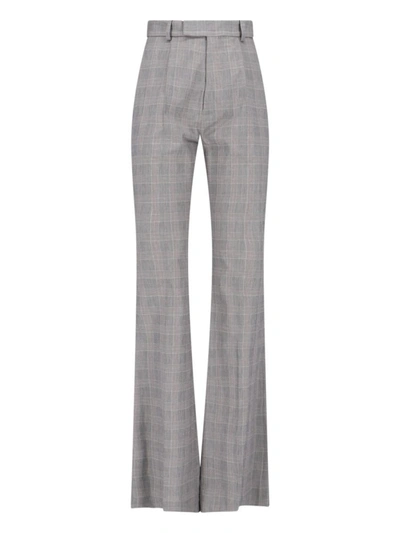 Vivienne Westwood Ray Prince Of Wales Flared Pants In Grey