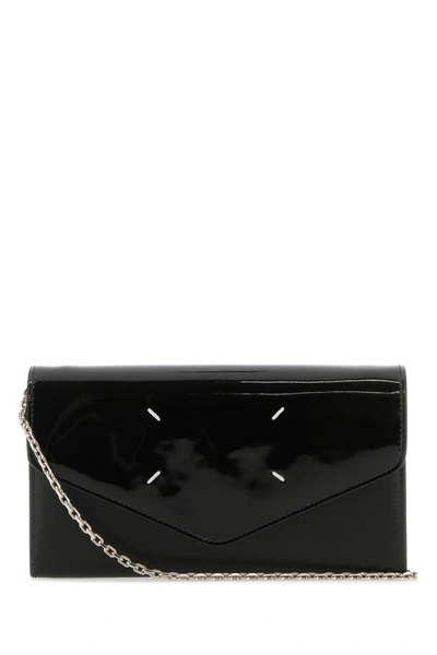 MAISON MARGIELA MAISON MARGIELA WOMEN BLACK LEATHER WALLET