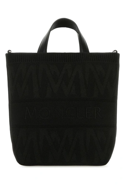 Moncler Woman Black Stretch Polyester Blend Handbag