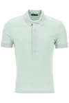 TOM FORD TOM FORD "RIBBED KNIT POLO WITH SHINY MEN