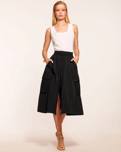 Ramy Brook Giovanna Parachute Midi Dress In Black