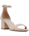 Steve Madden Women's Irenee Two-piece Block-heel Sandals In Sand Nubuck
