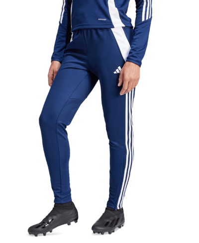 Adidas Originals Women's Tiro 24 Slim-fit Training Pants In Team Navy Blue,white