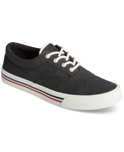 Sperry Men's Striper Ii Cvo Preppy Lace-up Sneakers In Black