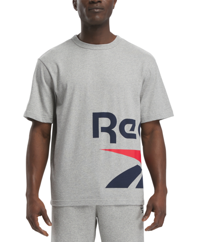 Reebok Graphic Series Side Vector T-shirt In Grey