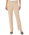 Jones New York Solid Stretch Pull-on Straight Leg Pant In Jones Khaki