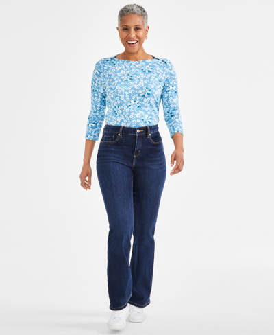 Style & Co Women's Mid-rise Curvy Bootcut Jeans, Created For Macy's In Zach