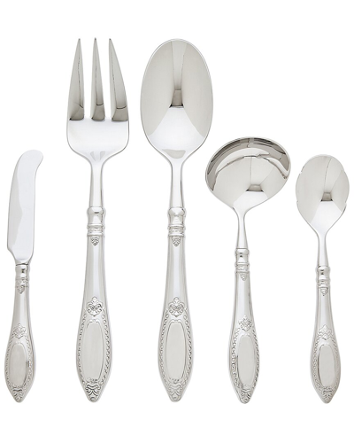 Ricci Argentieri Donatello 18/10 Stainless Steel 5pc Hostess Set In Metallic