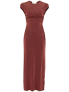 TOVE RED MALI TWISTED MAXI DRESS