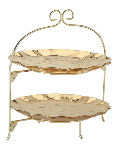 CERTIFIED INTERNATIONAL CERTIFIED INTERNATIONAL GOLD COAST 2-TIER RACK WITH 11IN PLATES