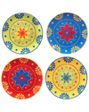 Certified International Spice Love Set Of 4 Salad Plates