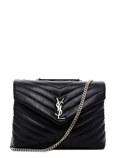 Saint Laurent Loulou Shoulder Bag In Nero,nero