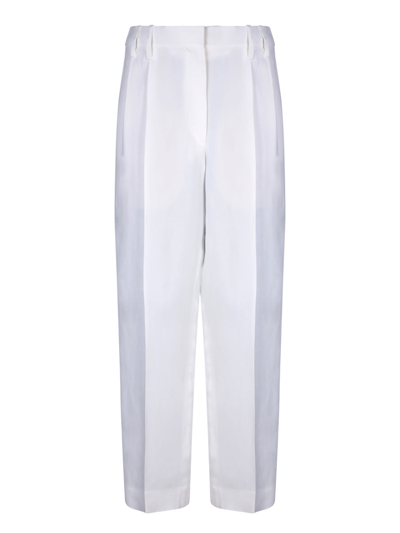 Brunello Cucinelli Mid-rise White Trousers