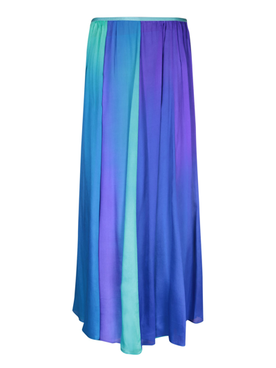 Forte Forte Forte_forte Shaded Silk Skirt In Blue