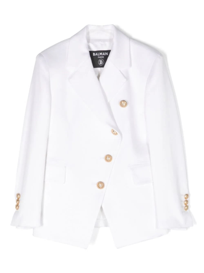 Balmain Kids' Blazer Blazer In White