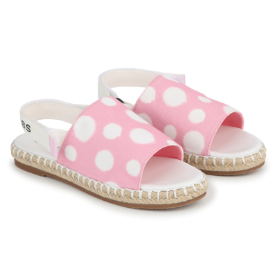Marc Jacobs Teen Girls Pink Polka Dot Espadrille Sandals
