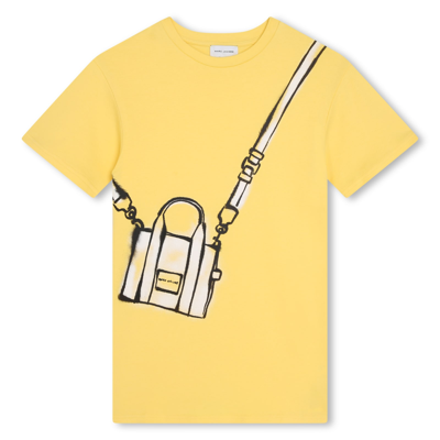 Marc Jacobs Kids' Snapshot 印花棉t恤 In Yellow