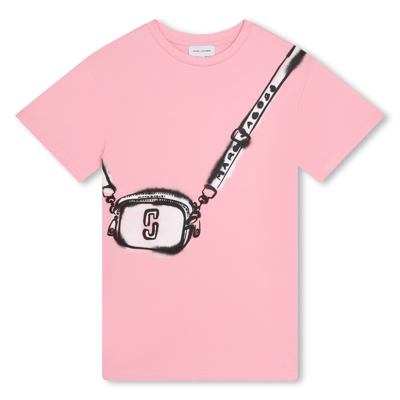 Marc Jacobs Kids' Abito Con Stampa In Rosa