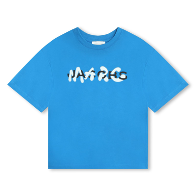 Marc Jacobs Kids' T-shirt Con Stampa In Blue