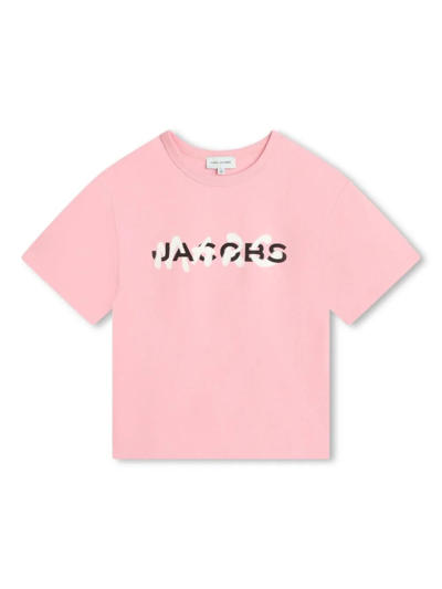 Marc Jacobs Kids' T-shirt Con Stampa In Pink