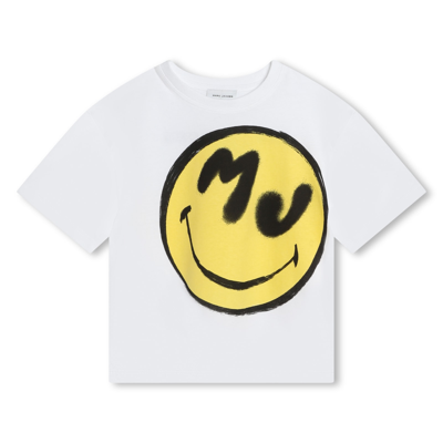 Marc Jacobs Kids' T-shirt Con Stampa In White
