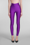 The Andamane Holly 80's Stretch Jersey Leggings In Viola