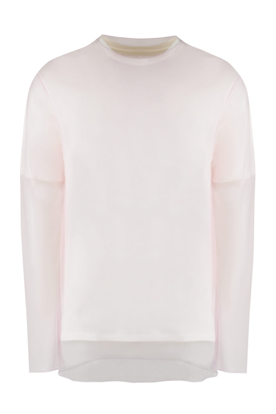 Jil Sander Sheer T-shirt Ls In White