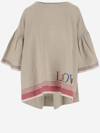 PÉRO OVERSIZED LINEN BLOUSE WITH EMBROIDERY