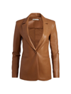 ALICE AND OLIVIA WOMEN'S MACEY FAUX-LEATHER BLAZER