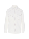 7 FOR ALL MANKIND WOMEN'S EMILIA STUDDED COTTON SHIRT
