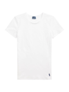 Polo Ralph Lauren Women's Club Cotton Fitted T-shirt In White Cloud
